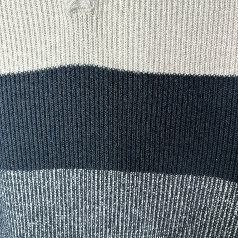 Banana Republic Factory Rib Knit Sweater Men’s L Mock Neck Button Pullover - Picture 7 of 10